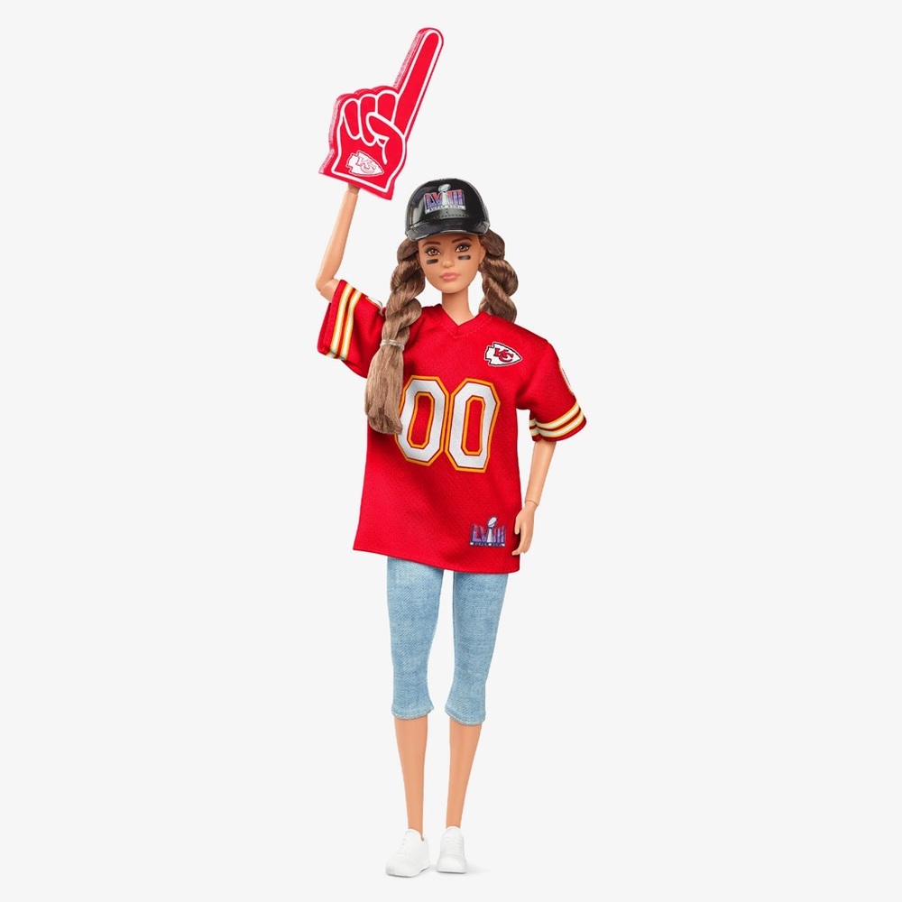 Barbie NFL Super Bowl LVIII Champion Doll Kansas City Chiefs - NIB